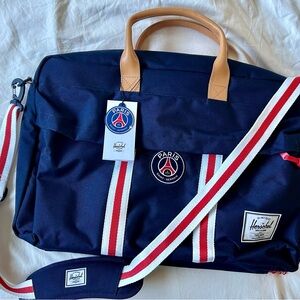 Herschel Supply Company Navy and Tan Messenger Bag PSG